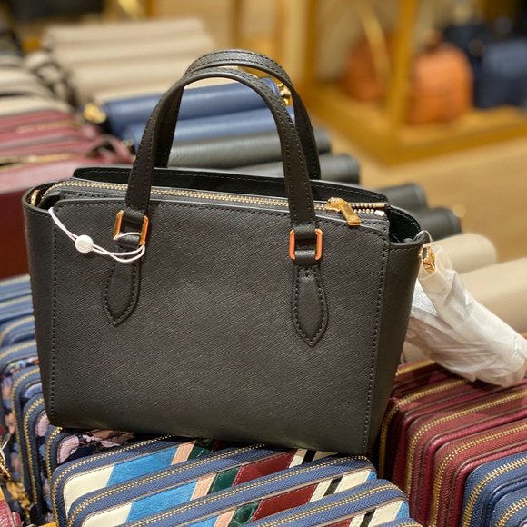 TB Emerson Mini Top Zip Satchel Black - Picture 2 of 7